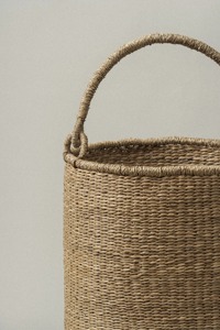 <b>Tall</b> Seagrass Bucket Basket Handmade <b>Storage</b> Basket Wholesale eco-friendly Made in Viet Nam - Product Image 6