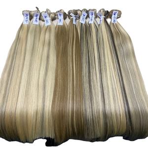 Extensiones de cabello humano Remy Virgen sin procesar 100 de alta calidad con hermosos colores - Product Image 1
