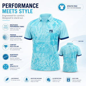 Polo de sport pour homme imprimé par sublimation personnalisée, séchage rapide, respirant, performance, golf, tennis, t-shirt décontracté, vêtements de sport - Product Image 5