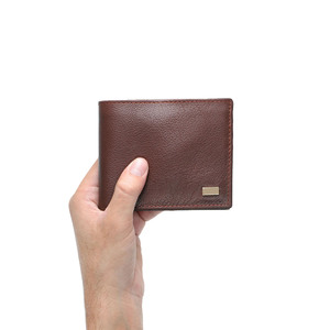 High Quality Men's Bifold <b>Wallet</b> Short Genuine Leather Luxury Multifunctional <b>RFID</b> <b>Blocking</b> Card Holder Embroidery Custom Logo - Product Image 2