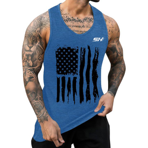 Débardeur d'été sans manches pour le sport, la gym, l'entraînement physique, veste musculaire, tissu confortable et respirant, à porter au quotidien - Product Image 1