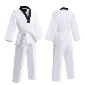Fabricant d'uniformes d'équipe de Taekwondo en gros avec logos et designs personnalisés, uniformes de haute qualité en coton respirant et à séchage rapide - Product Image 3