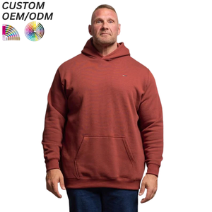 เสื้อสเวตเชิ้ตผู้ชายไซส์ใหญ่ ผ้าถัก ระบายอากาศได้ดี คอวี ผ้าฝ้าย สวมใส่สบายสำหรับฤดูหนาว รับทำโลโก้ตามสั่ง รองรับ OEM ODM สำหรับขายส่ง - Product Image 1