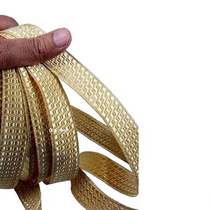 Tresse dorée pour uniforme de cérémonie, en Mylar français, faite à la main, largeur personnalisable - Product Image 1