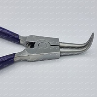 Pince en acier inoxydable de 17cm de conception moderne classique outil d'ouverture d'anneau d'oiseau réutilisable pour les soins des animaux de compagnie fournitures d'oiseaux d'ornithologie