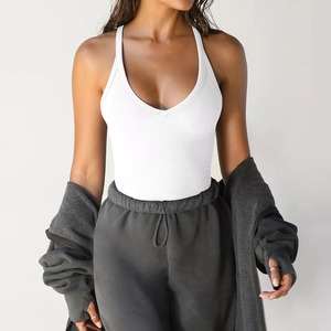 Chaleco de Yoga Reductor para Mujer, de Alta Elasticidad, Estilo Deportivo, Top de Yoga con Doble Forro de Poliéster, Color Negro - Product Image 3