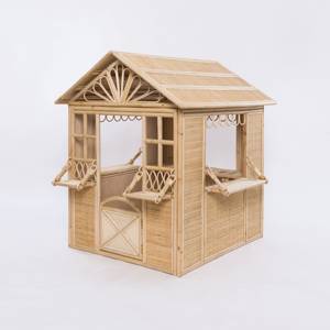 Casa de juegos de ratán grande de calidad premium para niños, juego de rol, simulación de tienda, puesto de supermercado - Product Image 1