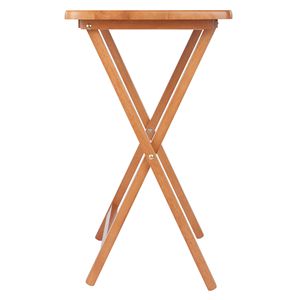 Set Tavolino da Snack Sophia in Teak a 5 Pezzi con Piano Ribaltabile per Piatti e Vassoi - Product Image 5