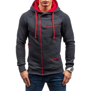 Sudaderas con capucha para hombre de algodón 100% ecológico, de forro polar, estilo casual hip hop, personalizables con bordado y estampado, con cremallera, de peso pesado, al por mayor. - Product Image 3