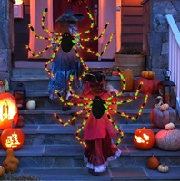 Poule-gigante d'Halloween effrayante avec lumière LED, accessoire de costume de cosplay, accessoire photo, décoration de fête d'Halloween pour adultes