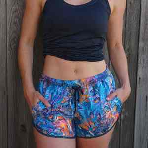 Short de course pour femme de qualité supérieure, maintien optimal, couvrance sécurisée, haute performance, retour d'énergie, sublimation, vêtements de sport - Product Image 3