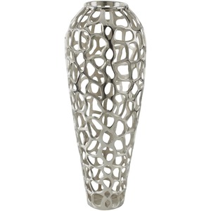 Contemporary Metal Floor <b>Vase</b> With Organic Cutout Design Handmade Decorative Piece For Home Decor - Product Image 6