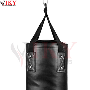 Sacs de frappe de boxe en cuir PU noir robuste OEM, ensemble d'entraînement vide avec support de fixation au plafond pour fitness et MMA - Product Image 6