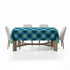 Checkered Decorative <b>Tablecloth</b> Wrinkle-Resistant Stylish and Durable Fabric for Dining Table - Product Image 3