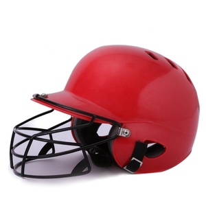 Black <b>Baseball</b> Batting Helmet Full Face Protective Headgear Adult Training Equipment - Product Image 1