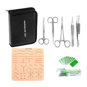 Kit de sutura de recursos didácticos para heridas múltiples de ciencia médica, instrumentos médicos, instrumentos quirúrgicos - Product Image 1