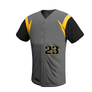 High Quality Custom Sublimated Eco-Friendly Breathable Softball Baseball Uniforms Custom Logo Color Printing Short Sleeve Front - Product Image 5