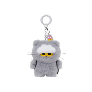 Line Friends Zoa Mini Flush Key <b>Ring</b> G-Dragon Zoa K-<b>POP</b> Keychain Zo&Friends Zoa Plush Pendant Grey Color - Product Image 3