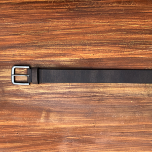 Cinturón de Cuero de Búfalo de Lujo para Hombre, Color Marrón Liso, Formal, con Hebilla de Aleación de Zinc de 35 mm, Duradero para Oficina y Vestir - Product Image 6