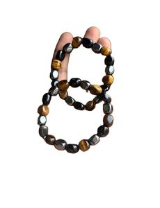 สร้อยข้อมือสไตล์โบฮีเมียนประดับด้วยลูกปัดหินอาเกต สร้อยลูกปัด ผลิตในอินเดีย - Product Image 5