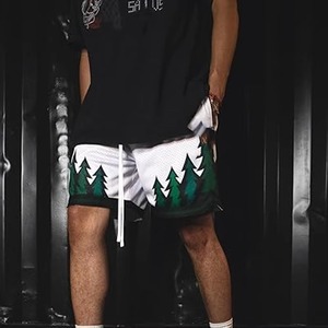 2026 Hot Sale Customized LOGO Polyester Over Knee Breathable Quick Dry Men <b>Large</b> Size Basketball Shorts - Product Image 5
