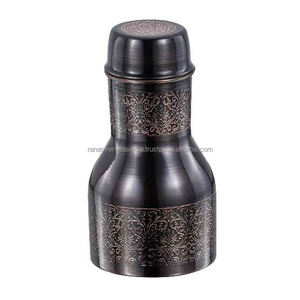 Botella y jarra de cobre Premium de estilo moderno con increíble diseño grabado, Ideal para deportes, yoga y cabecera al precio más bajo - Product Image 6