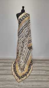 Beautiful Mirror Work Scarf Traditional Scarves <b>Shawls</b> & Hijab Traditional <b>Embroidered</b> <b>Shawl</b> for Women Party Wedding Fashion - Product Image 3