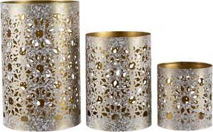 Decor Impex Iron Votive Holder Handmade Durable Tabletop with Customized Printing for <b>Christmas</b> Birthdays Weddings - Product Image 6
