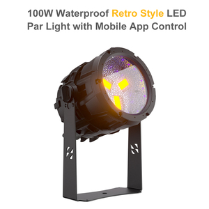 ไฟพาร์ LED แบบเชื่อมต่อได้ SHEHDS 100W รุ่น Retro กันน้ำ IP66 ควบคุมผ่านแอพ ปรับความสว่างได้ 16 ระดับ สำหรับงานคอนเสิร์ต งานแต่งงาน และงานปาร์ตี้ - Product Image 3