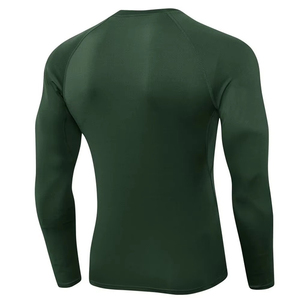 Haut de sport à manches longues pour entraînement MMA, rashguard athlétique, t-shirt d'entraînement BJJ, tissu respirant, extensible, flexible, pour la lutte et la gym. - Product Image 2