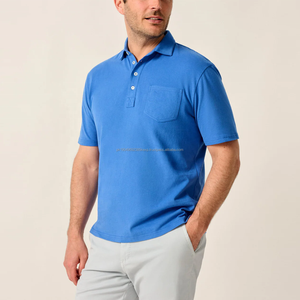 Polo pour homme de qualité supérieure à prix d'usine, 4 boutons, 100% coton, respirant, anti-transpiration, pour le golf et les occasions décontractées - Product Image 2