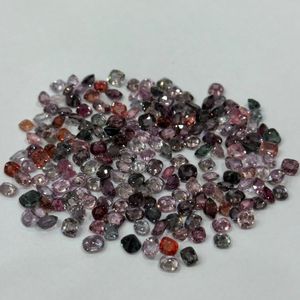 Excellentes pierres précieuses en spinelle naturelle multicolore, taille coussin, 6 à 8 mm, non chauffées, provenance Birmanie, excellente qualité, lot en gros - Product Image 4