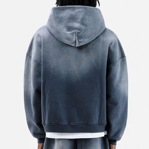 Sudadera con Capucha Unisex al por Mayor, Estilo Urbano, Transpirable, Color Sólido, Informal, con Logotipo Personalizado, Cordón Ajustable, 100% Algodón, para Invierno - Product Image 2