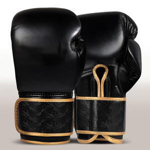 Guantes de boxeo profesionales con cordones, guantes de combate de competición, guantes de sparring de cuero premium para entrenamiento profesional de boxeo. - Product Image 4