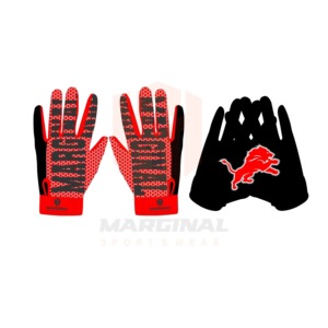 Guantes de Fútbol Americano Profesionales Personalizables de Alta Calidad, Ligeros, con Agarre Completo en los Dedos, Diseño Personalizado 2026 - Product Image 2