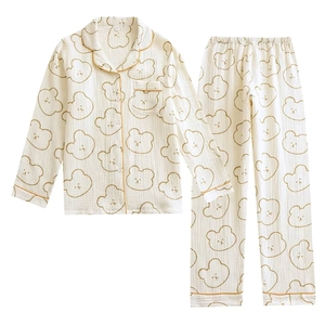 Pyjama pour femmes imprimé, manches longues, de haute qualité, confortable, décontracté, personnalisé - Product Image 1