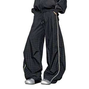 Custom Lightweight Sports <b>Running</b> Track Suit 2 Pieces <b>Jacket</b> and Pant Crinkle Nylon <b>Reflective</b> Windbreaker Tracksuit - Product Image 5