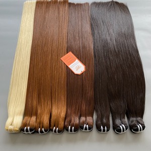 2024 Paquetes de larga duración de color marrón claro de trama de cabello Remy vietnamita crudo de alta calidad de proveedor de confianza - Product Image 1