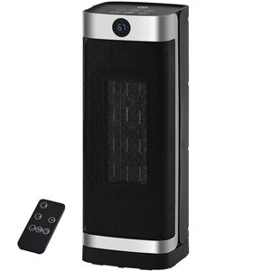 Stufa Elettrica a Infrarossi con Telecomando, Termostato a 2 Livelli Regolabili, Ventilatore Ceramico Silenzioso da 16 Pollici, Protezione da Surriscaldamento - Product Image 1