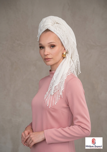 Luxury Custom Printed Silk Square Scarf With Tassel Lightweight Fabric Women Fashion Headscarf OEM Manufacturer Supply - Product Image 2