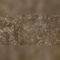 Carreaux de sol en porcelaine effet pierre brillante marron foncé de luxe, antidérapants, résistants à l'usure, pour piscine extérieure et salle de bain