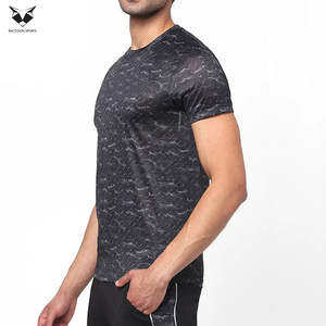เสื้อยืดออกกำลังกายผู้ชายคอกลมทรงเข้ารูปคุณภาพสูงสุดแบบเรียบง่ายสำหรับฟิตเนสและยิม ปี 2026 รับผลิตตามสั่ง ซักเครื่องได้ ราคาขายส่ง - Product Image 4