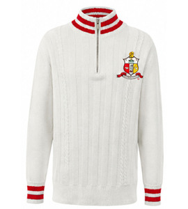 Pull-over tricoté respirant pour homme, haute qualité, avec logo frontal et quart de zip, pour la fraternité Phi Beta Sigma grecque, idéal pour l'hiver - Product Image 1