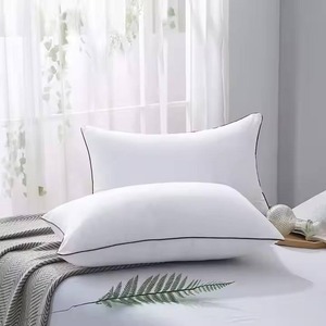 Wholesale High Quality Modern Anti-Bacteria Flame Retardant Hypoallergenic Solid Neck <b>Bed</b> <b>Pillows</b> 100% Cotton Filling White - Product Image 1