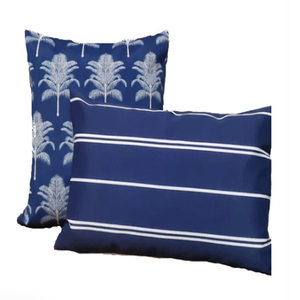 Blue and White Striped Hamptons Style <b>Cushion</b> <b>Cover</b> - Product Image 5