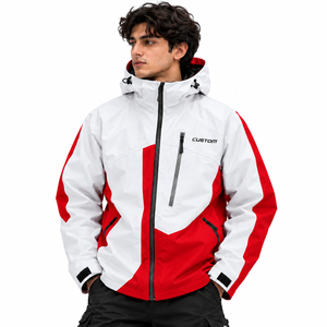 Chaqueta Ligera con Capucha para Hombre, de Nailon, Resistente al Agua y al Viento, con Cierre Frontal, para Viajes, Senderismo y Actividades al Aire Libre, Transpirable - Product Image 2