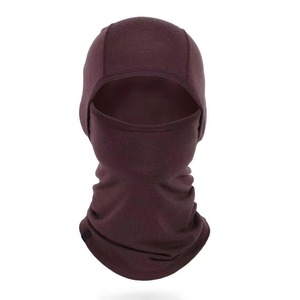 Pasamontañas Unisex de Poliéster Marrón Oscuro, Máscara Facial para Exteriores, Cubre Cabeza Completo con Bordado 3D Estilo a Cuadros para Adultos 48-50cm - Product Image 1