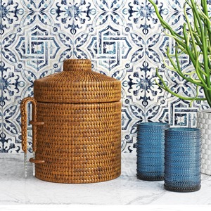 Nevera portátil de alta calidad con aislamiento, enfriador de bebidas de ratán, cubo para hielo, enfriador de bebidas - Product Image 6