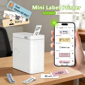 Portable <b>Mini</b> Label <b>Printer</b> D12 Wireless Inkless Thermal <b>Printer</b> Connect Phone Printing Sticker Labeller Label Maker - Product Image 1