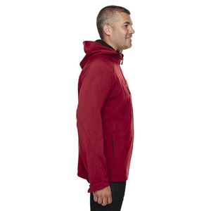 Vestes softshell décontractées pour hommes, hiver, 100% polyester, manteaux chauds standard, doublure polaire, capuche, col montant, imperméables, coupe-vent - Product Image 5